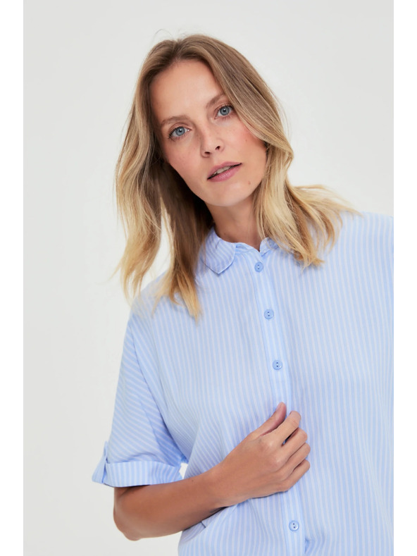 Moodo Világoskék csíkos ing Moodo