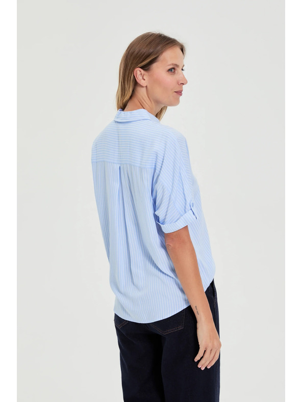 Moodo Világoskék csíkos ing Moodo