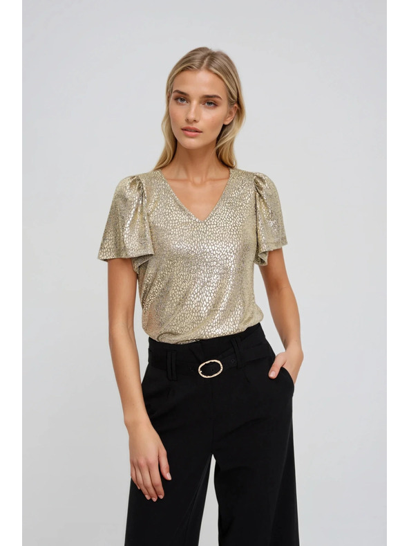 Moodo Arany fodros ujjú blúz Moodo