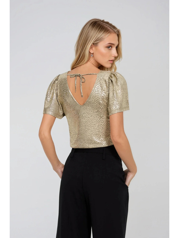 Moodo Arany fodros ujjú blúz Moodo