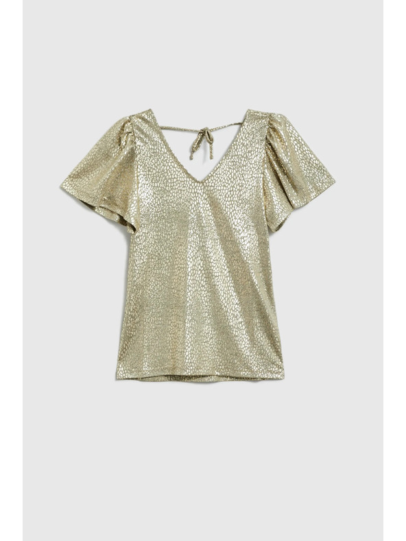 Moodo Arany fodros ujjú blúz Moodo