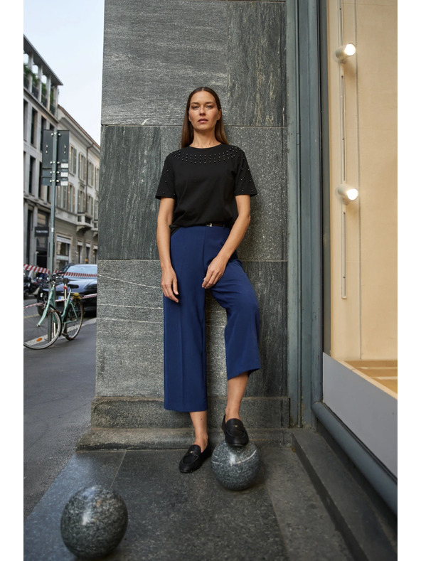 Moodo Fekete gyöngyös póló Moodo