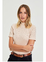 Moodo Bézs blúz zsebekkel Moodo