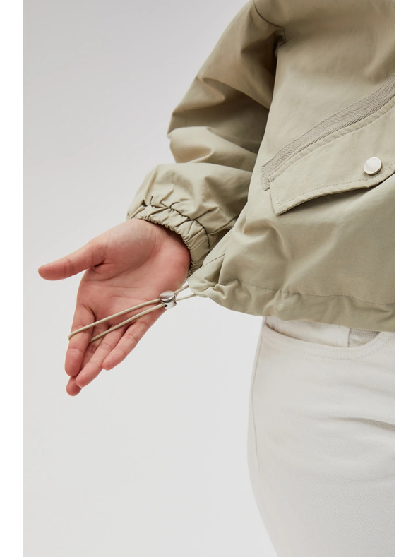 Moodo Rövid kapucnis dzseki olívzöld Moodo