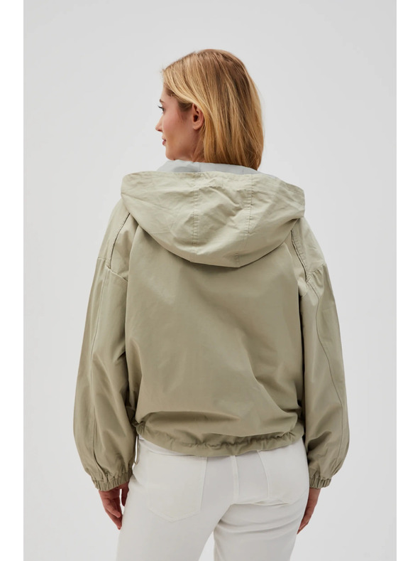 Moodo Rövid kapucnis dzseki olívzöld Moodo