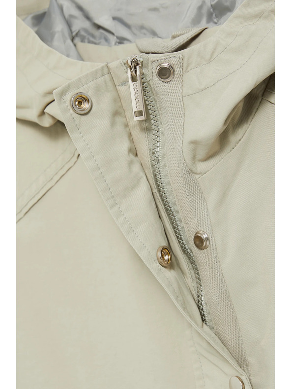 Moodo Rövid kapucnis dzseki olívzöld Moodo