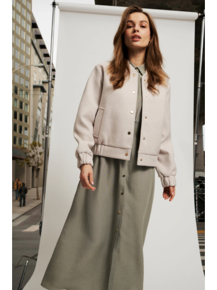 Moodo Bézs női bomber dzseki Moodo