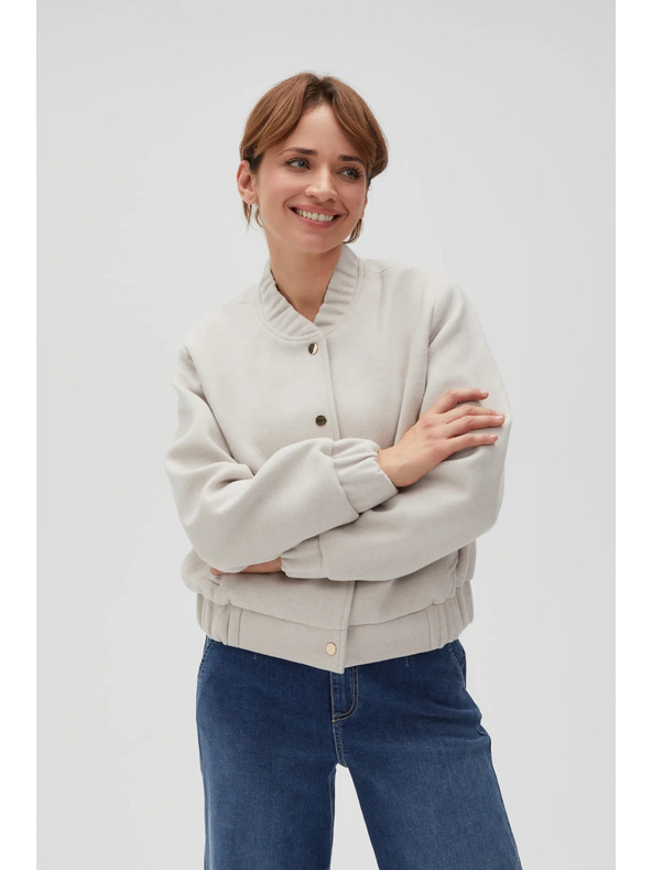 Moodo Bézs női bomber dzseki Moodo