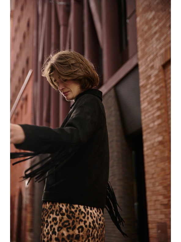 Moodo Fekete rojtos dzseki Moodo