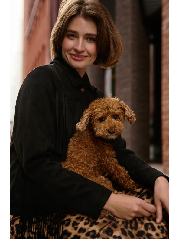 Moodo Fekete rojtos dzseki Moodo