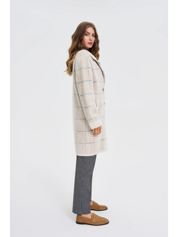 Moodo Kockás bézs kabát Moodo