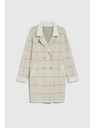 Moodo Kockás bézs kabát Moodo