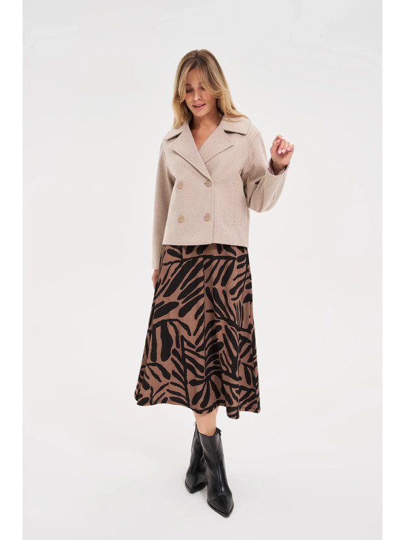 Moodo Rövid bézs kabát Moodo