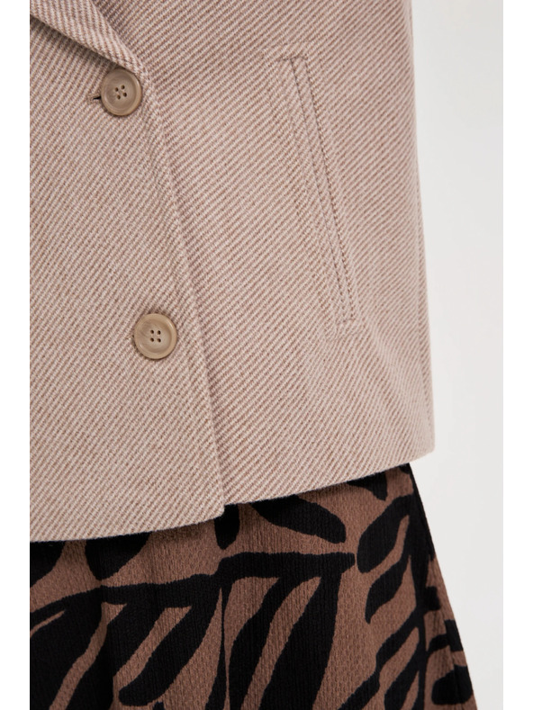 Moodo Rövid bézs kabát Moodo