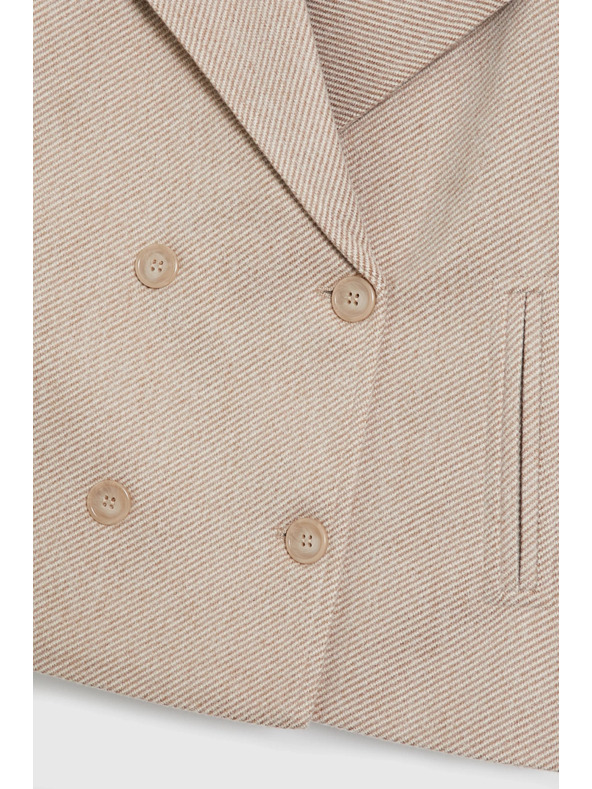 Moodo Rövid bézs kabát Moodo