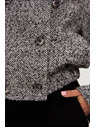 Moodo Rövid fekete-fehér kabát Moodo
