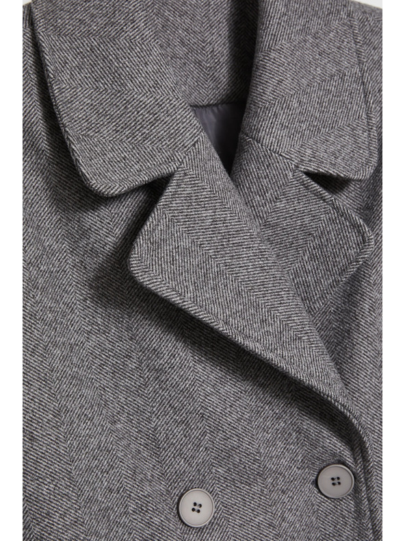 Moodo Övvel ellátott szürke kabát Moodo