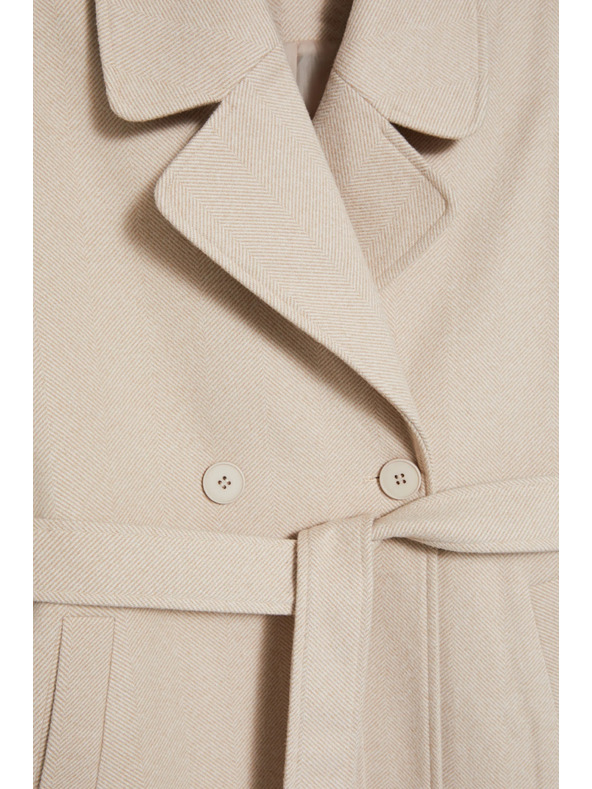 Moodo Övvel ellátott bézs kabát Moodo