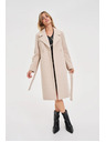 Moodo Övvel ellátott bézs kabát Moodo