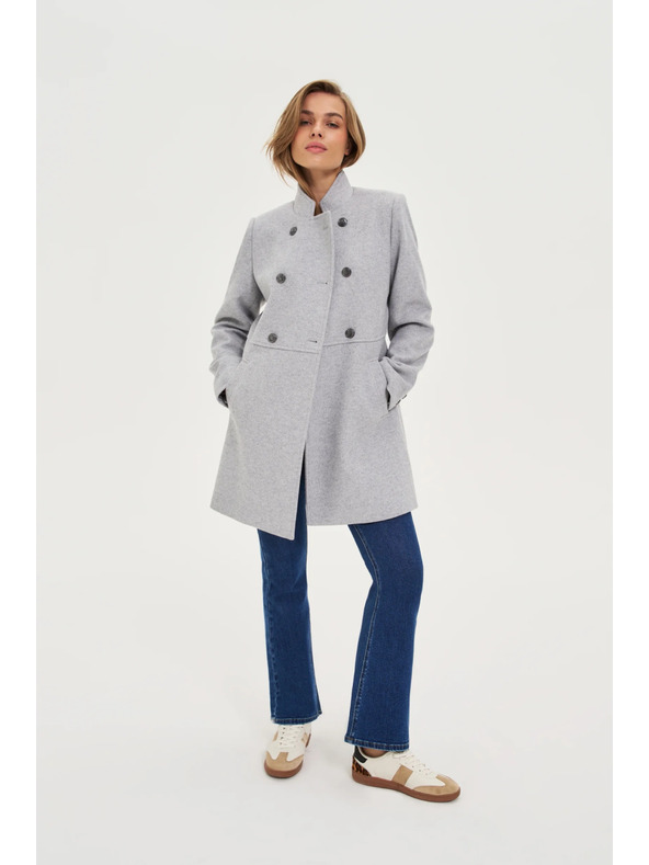 Moodo Rövid szürke kabát Moodo