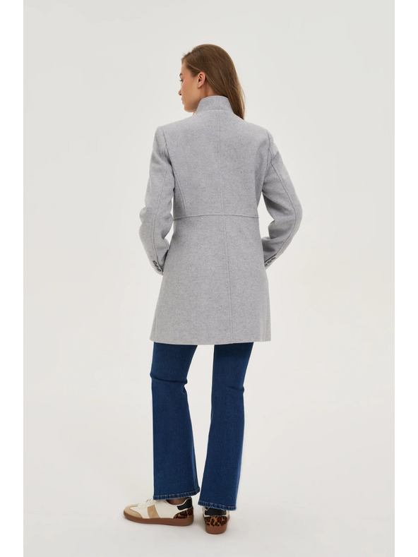 Moodo Rövid szürke kabát Moodo