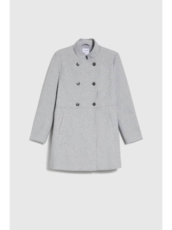 Moodo Rövid szürke kabát Moodo
