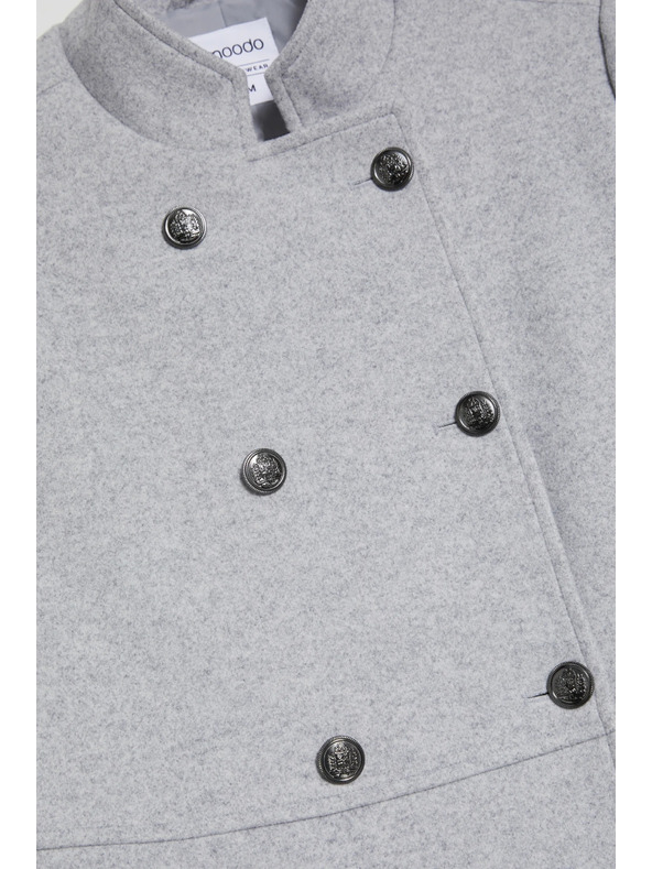 Moodo Rövid szürke kabát Moodo