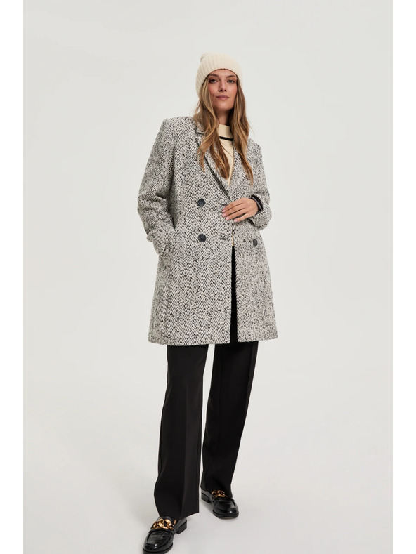 Moodo Moodo szürke halszálka kabát