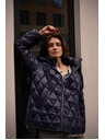 Moodo Moodo steppelt sötétkék kabát