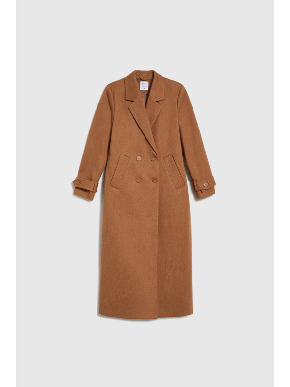 Moodo Moodo hosszú barna kabát