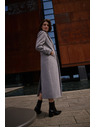 Moodo Moodo hosszú szürke kabát