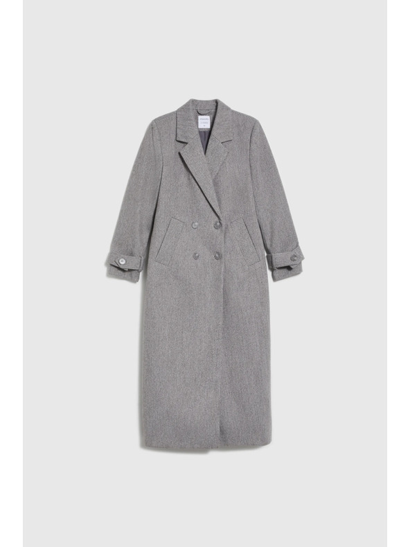 Moodo Moodo hosszú szürke kabát