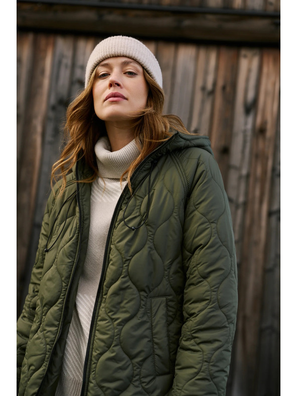 Moodo Moodo steppelt zöld kabát