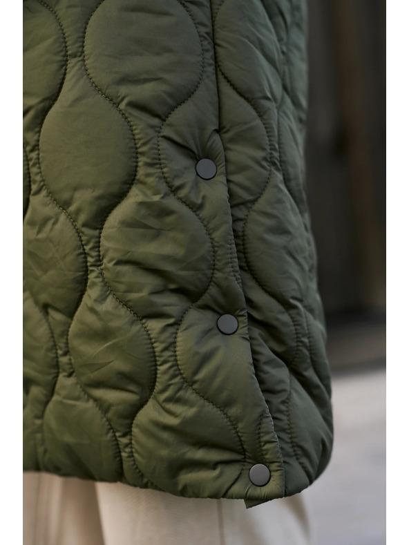 Moodo Moodo steppelt zöld kabát