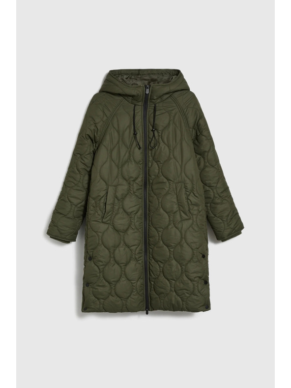 Moodo Moodo steppelt zöld kabát