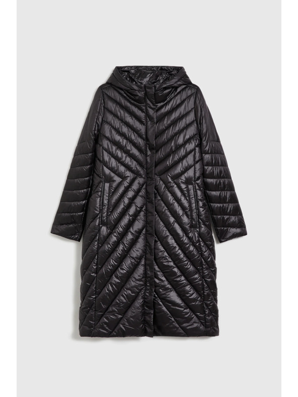 Moodo Moodo hosszú fekete kabát