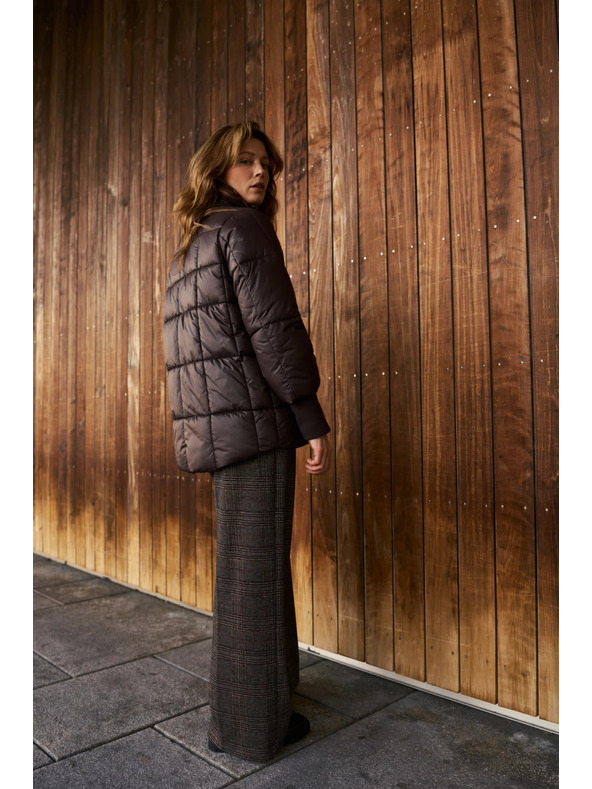 Moodo Moodo steppelt barna kabát