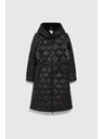 Moodo Moodo fekete kapucnis kabát