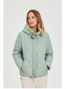 Moodo Moodo steppelt kapucnis olivazöld kabát