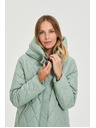Moodo Moodo steppelt kapucnis olivazöld kabát