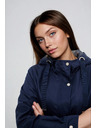 Moodo Moodo sötétkék parka kabát