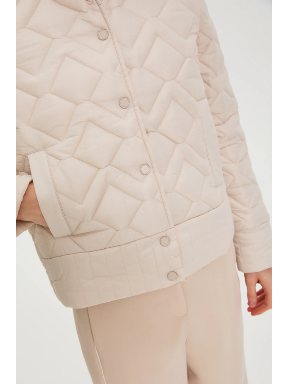 Moodo Moodo steppelt bézs kabát