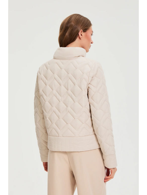 Moodo Moodo steppelt bézs kabát