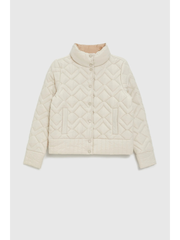 Moodo Moodo steppelt bézs kabát