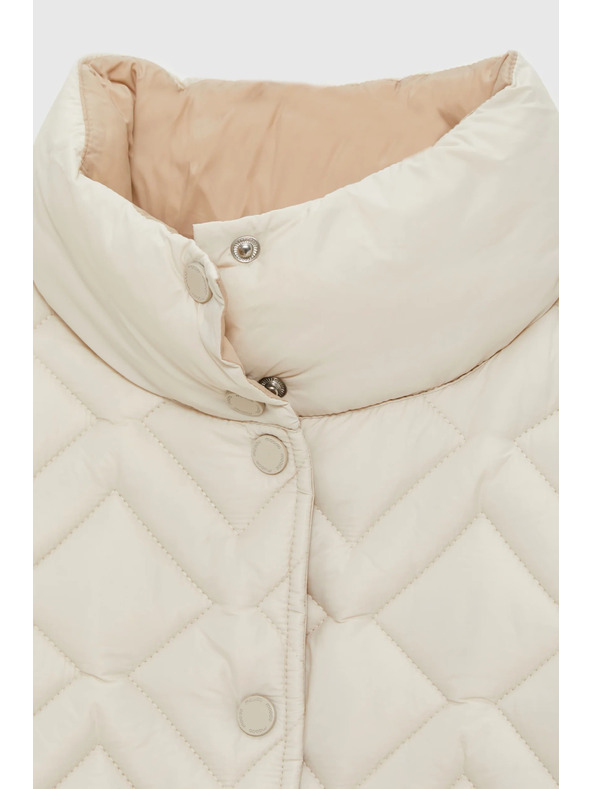 Moodo Moodo steppelt bézs kabát