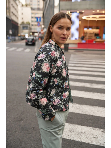 Moodo Moodo kétoldalas steppelt olivazöld kabát