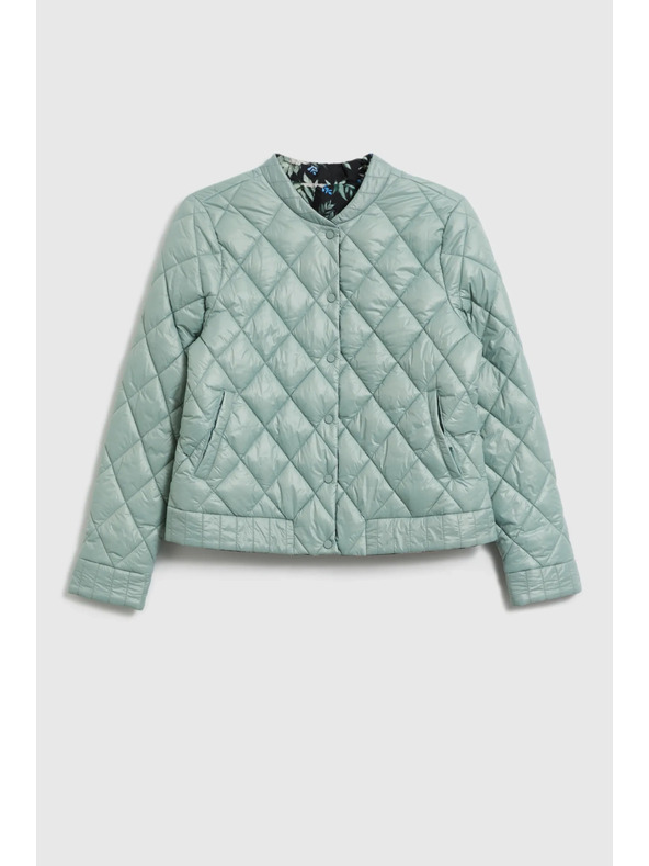 Moodo Moodo kétoldalas steppelt olivazöld kabát