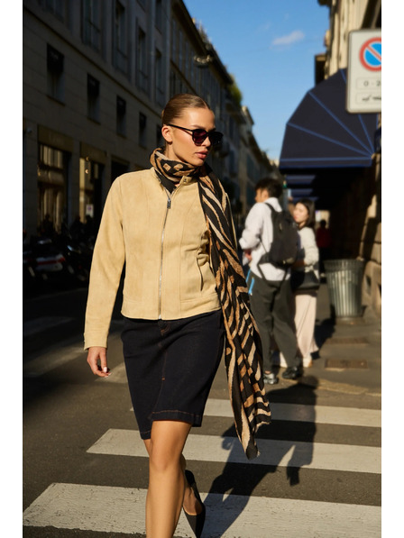 Moodo Moodo sima bézs kabát