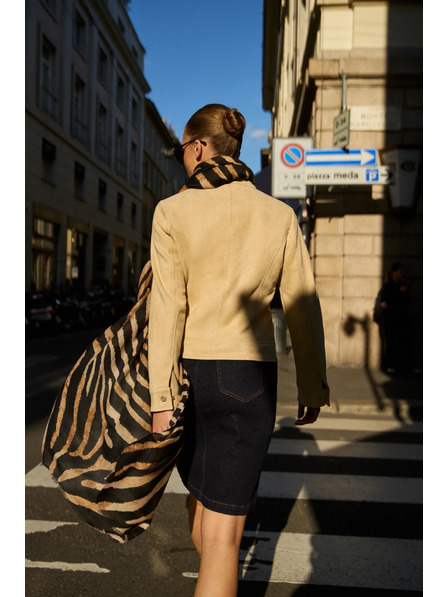 Moodo Moodo sima bézs kabát