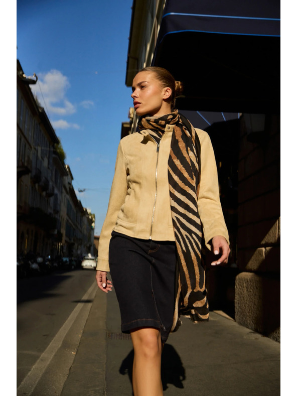 Moodo Moodo sima bézs kabát